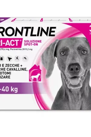Frontline Tri-Act Antiparassitario Per Cani 20-40Kg Contro Parassiti E Insetti Volanti 3 Pipette Subito Disponibile