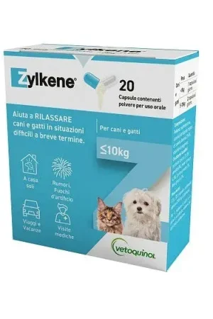Offerta Del Giorno Zylkene 75 mg Integratore Problemi Comportamentali Cani e Gatti Fino a 10 Kg 20 Capsule