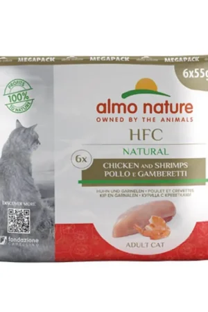 Di Tendenza Almo Nature Classic Pollo e Gamberetti per gatto Value Pack 6 x 55 g
