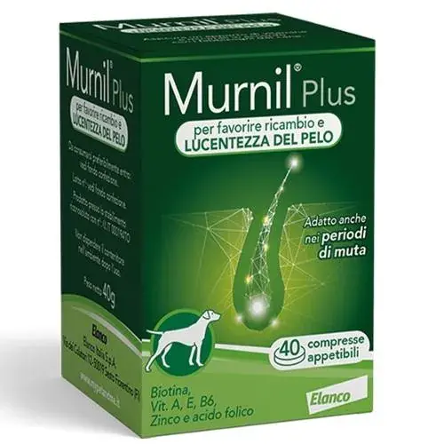 Murnil Plus Tabs Integratore Ricambio Pelo Cane 40 Compresse Super Prezzo