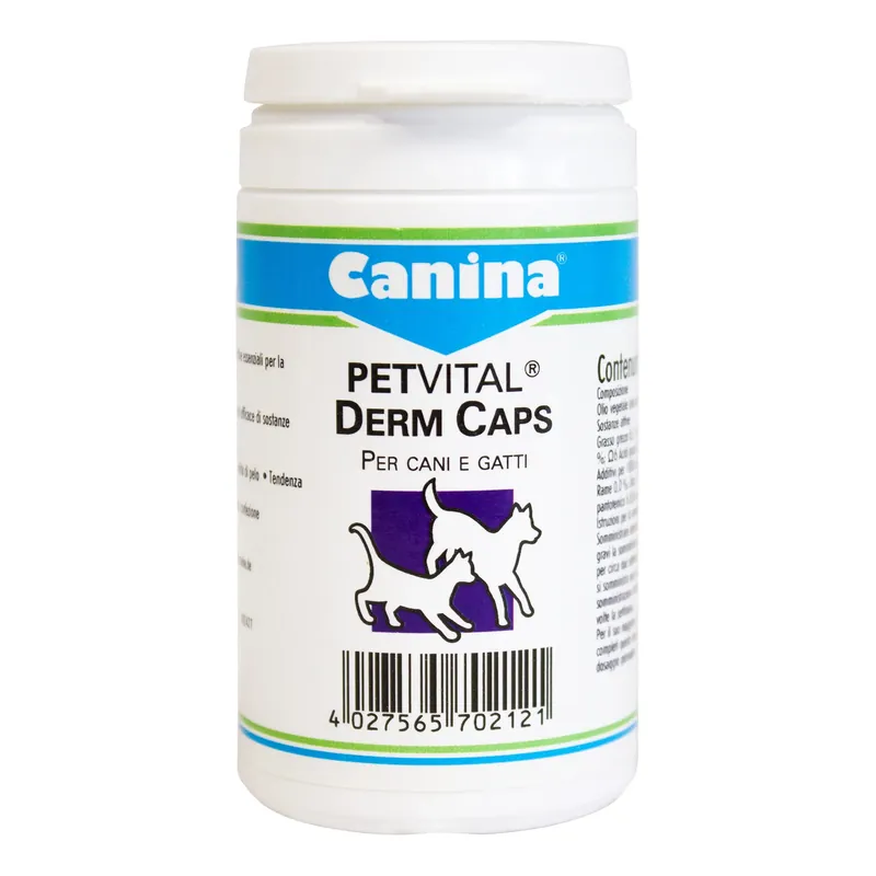 Canina Derm Caps Cani E Gatti Integratore Antinfiammatorio Cani E Gatti 100 Capsule Economico