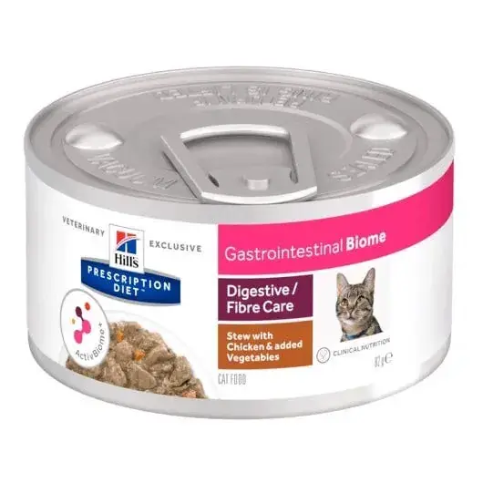 Hill‘s Prescription Diet Gastrointestinal Biome Spezzatino Pollo E Verdure Gatti Lattina 82G Offerta Limitata