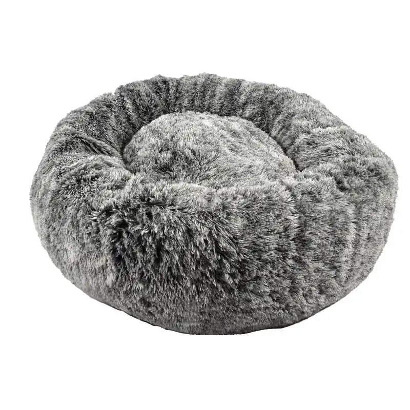 Bobby Donut poilu bicolore nero Ø 100 cm Sconto