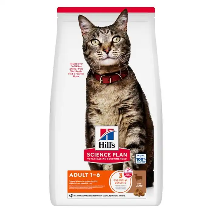 Hill‘s Science Plan Feline Adult agnello 10 kg Reso Gratuito
