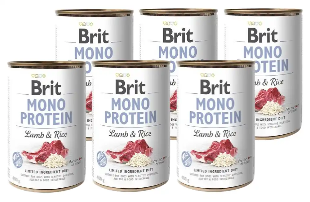 Di Tendenza Brit Mono Protein Con agnello e riso 6x400g