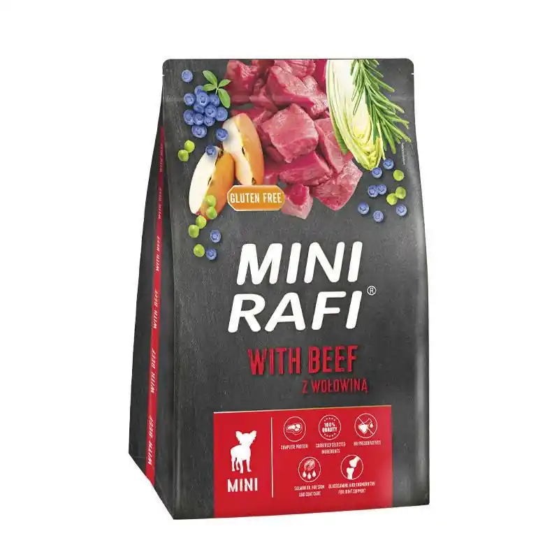 Must-Have DOLINA NOTECI Rafi Mini cibo secco per cani con manzo 3kg