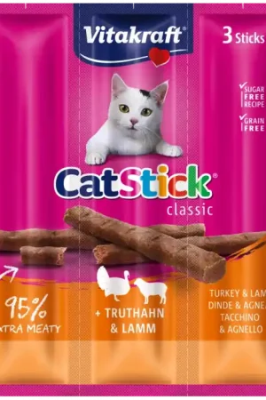 Acquista Ora Vitakraft Gatto Stick Mini Kabanosy Tacchino con Agnello 3x18g