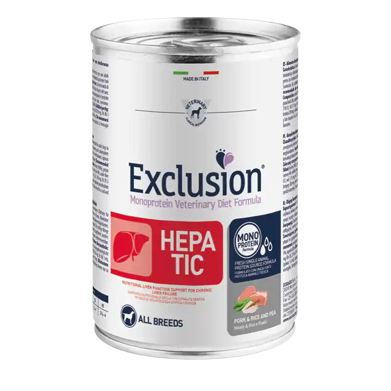 Prezzo Conveniente Exclusion Monoprotein Veterinary Diet Formula Hepatic 400 gr
