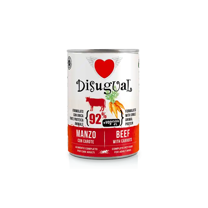 Disugual Vegetable Manzo e Carote 400 gr Prezzo Di Fabbrica