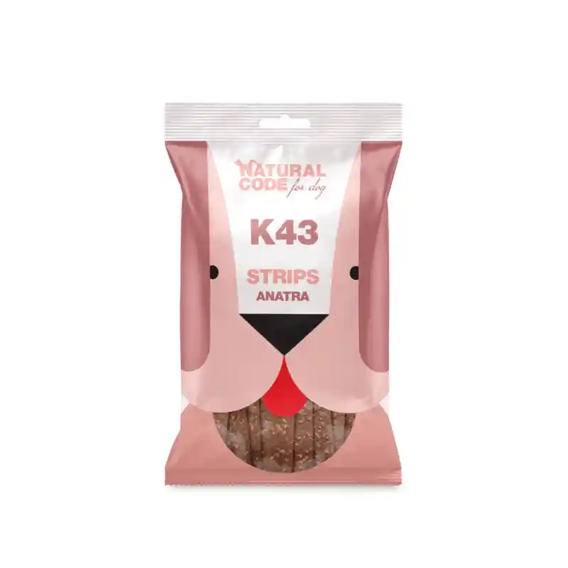 K43 Snack Strips Anatra per cani 180 gr Occasione