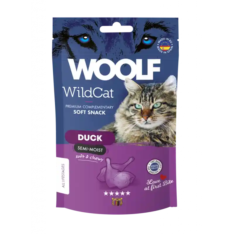 Scelto Dai Clienti Woolf Snack Wildcat Anatra Soft 50 gr