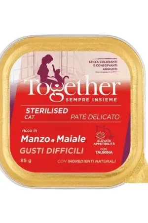 Prezzo Scontato Together Cat Manzo e Maiale Gusti Difficili Sterilised 85 gr