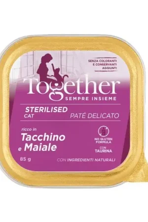Offerta Lampo Together Cat Tacchino e Maiale Sterilised 85 gr