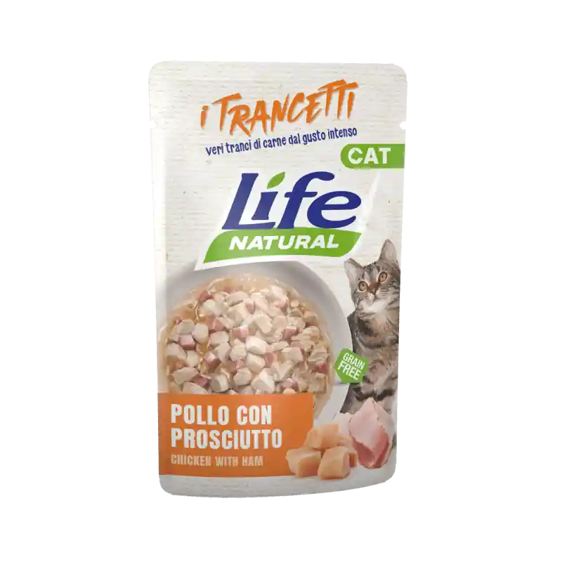 Life Natural Trancetti Pollo con Prosciutto 55 gr Esclusivo