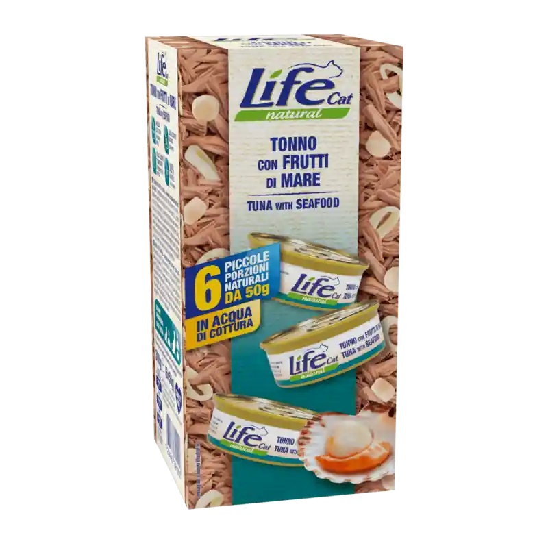 Offerta Life Natural Multipack Tonno con Frutti di Mare 6 x 50 gr