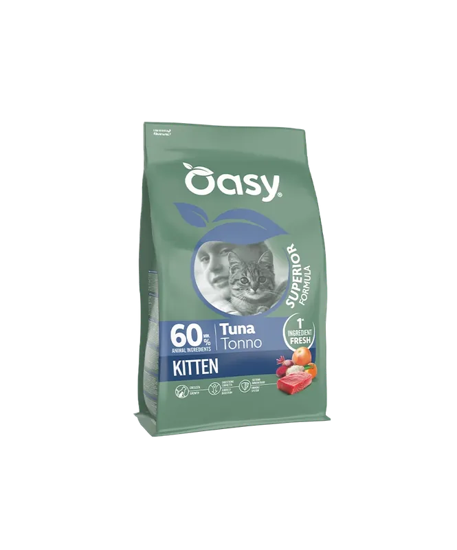 Oasy per Kitten con Tonno da 1,5 Kg Consegna Rapida