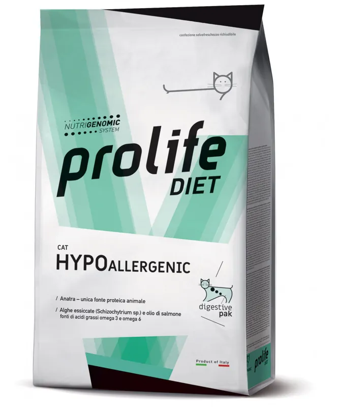 Più Venduto Prolife Hypoallergenic per Gatti con Anatra da 1,5 Kg
