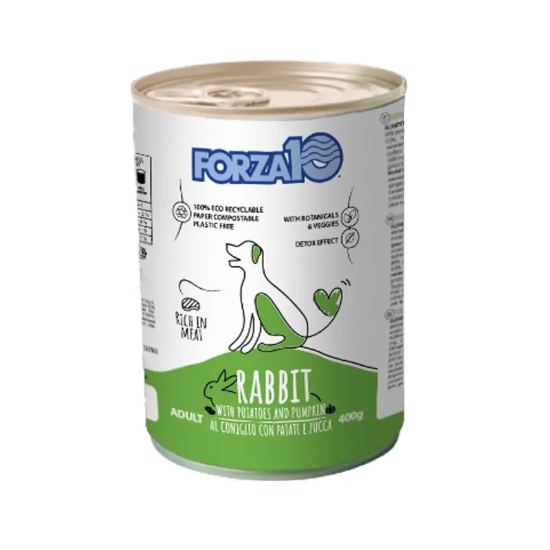 Promo Stagionale Forza 10 dog maintenance coniglio e patate 400gr