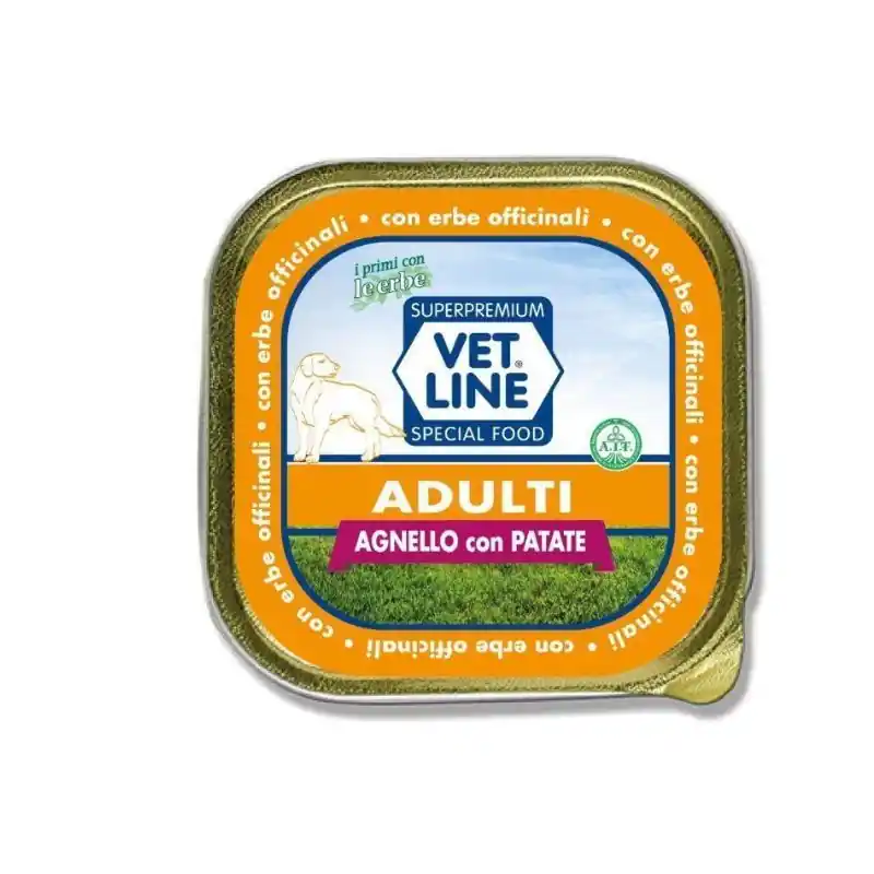 Vet line adulti agnello e patate 150gr Quantità Limitata