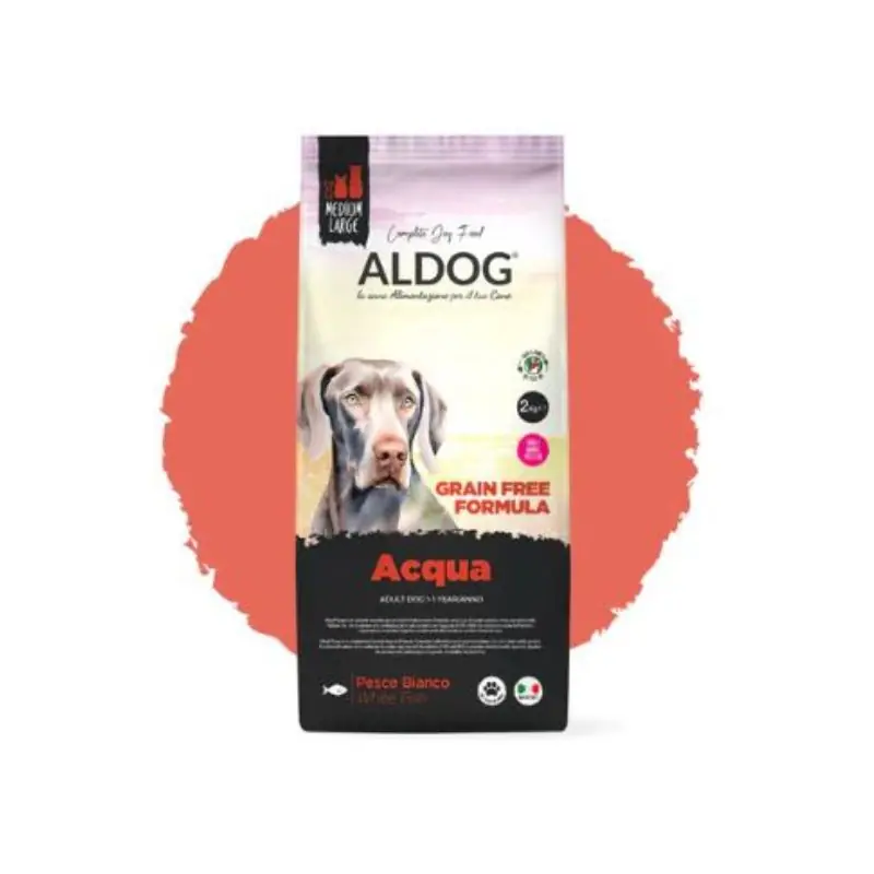 Direttamente Dal Produttore Aldog adult grain free acqua pesce bianco e piselli 2kg