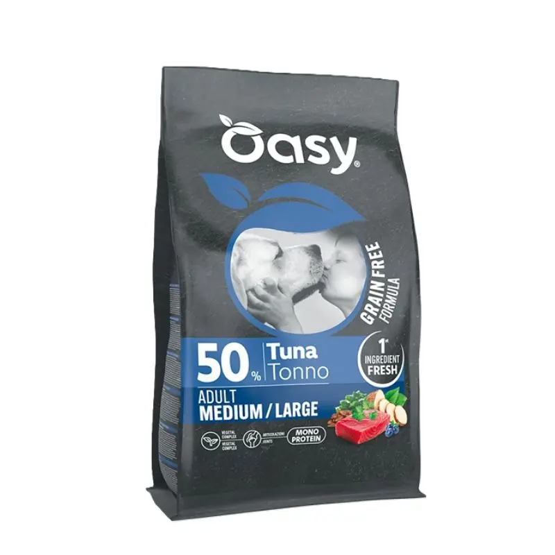 Oasy grain free adult medium/large tonno 10kg Solo Oggi