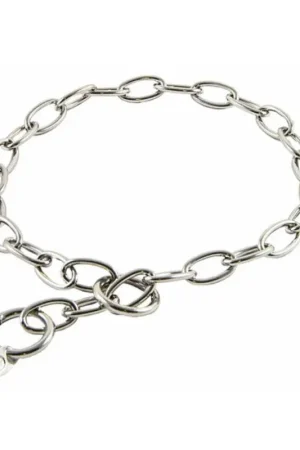 Ballatore roma collare strangolo ovalina acciaio inox 45cm Solo Oggi