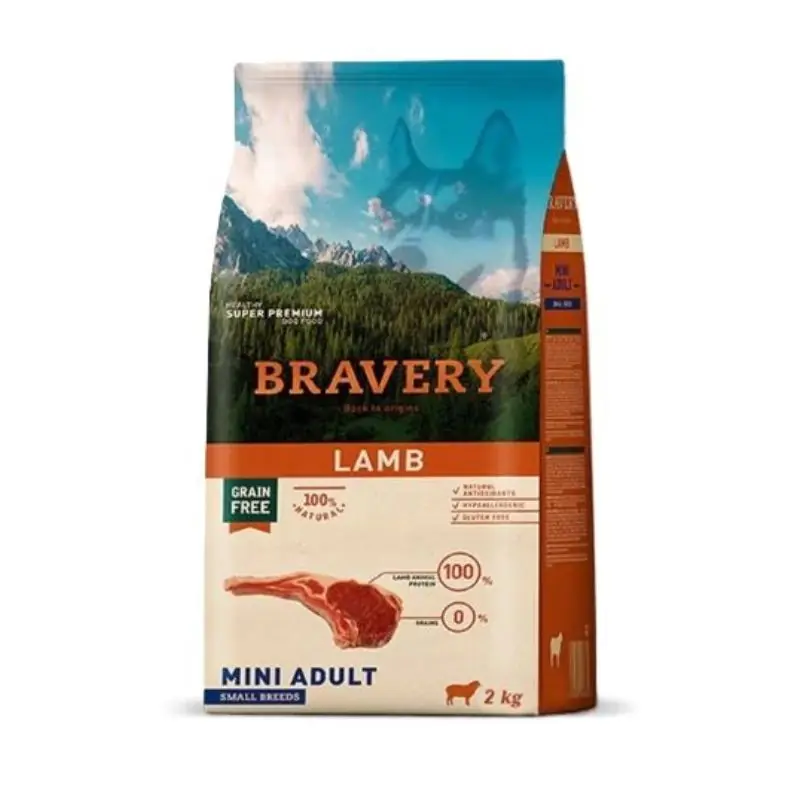 Bravery dog adult lamb mini 2kg Compra Online