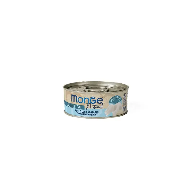 Monge cat natural pollo con calamari 80gr Spedizione Espresso