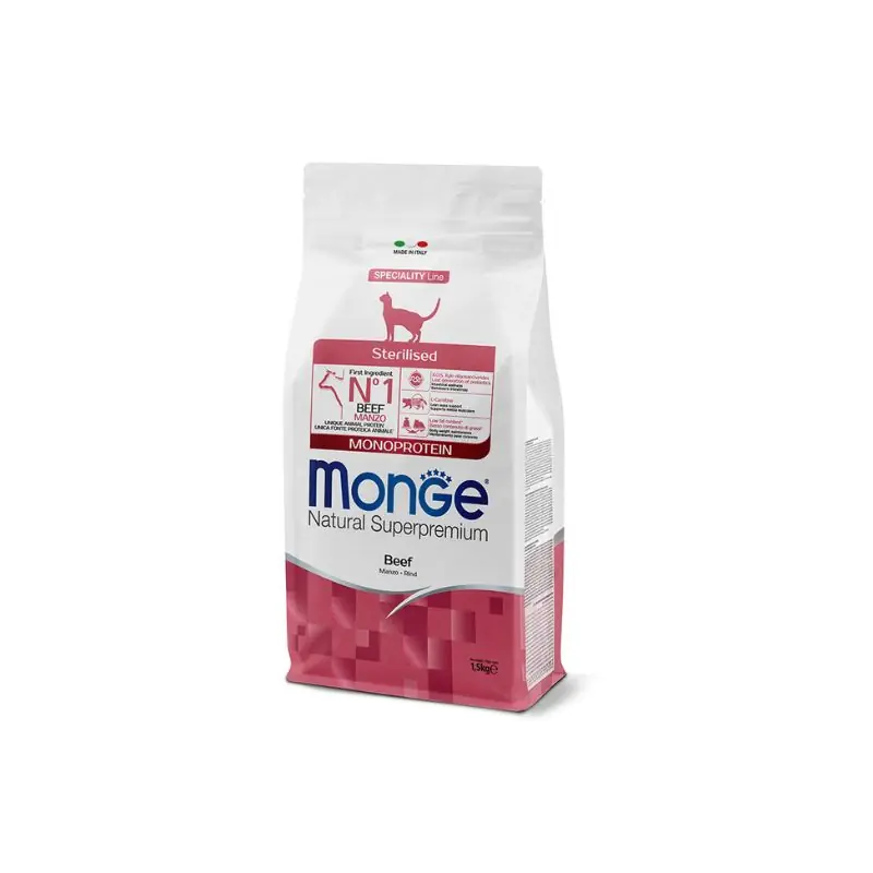 Monge cat sterilised manzo 1,5kg Occasione