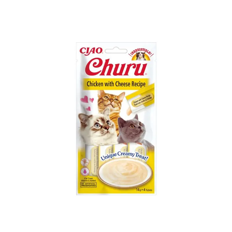 Prezzo Ridotto Churu cream pollo con formaggio 4x14gr