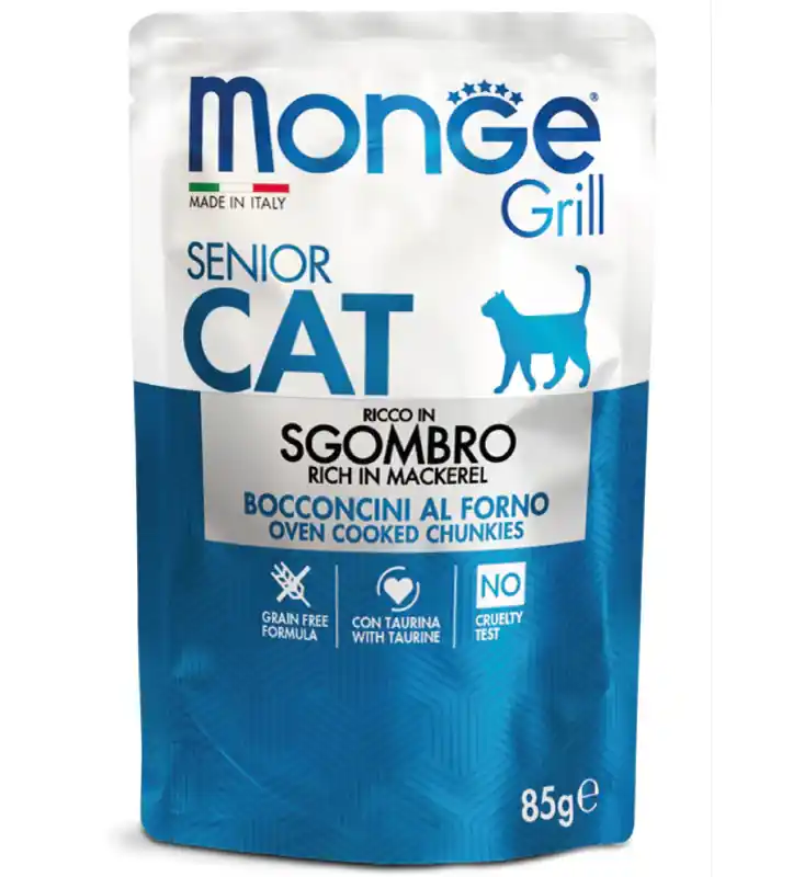 Professionale Monge Cat - Grill - Senior - Sgombro - 85gr