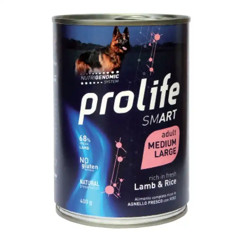 Prolife Smart Adult Agnello e Riso Cibo Umido per Cani Direttamente Dal Produttore