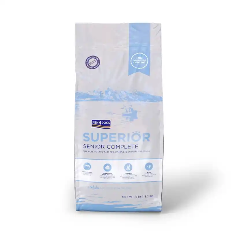 Quantità Limitata Fish4Dogs Superior Senior Complete per Cani