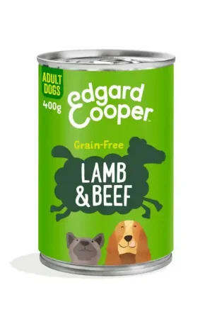 Compra Online Edgard Cooper Agnello e Manzo Cibo Umido per Cani Adulti