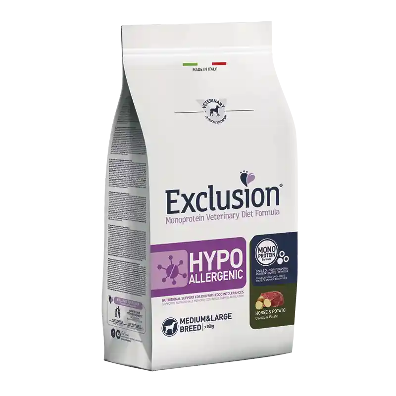 Popolare Exclusion Diet Hypoallergenic Cavallo e Patate per Cani