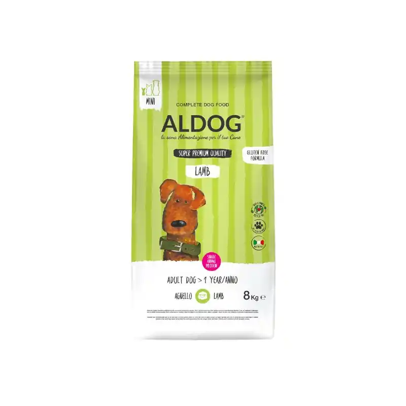 Aldog Super Premium Lamb Adult Mini con Agnello e Riso per Cani Small Promozione Esclusiva