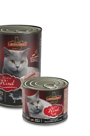 Di Tendenza Leonardo Ricco di Manzo Cibo Umido per Gatti