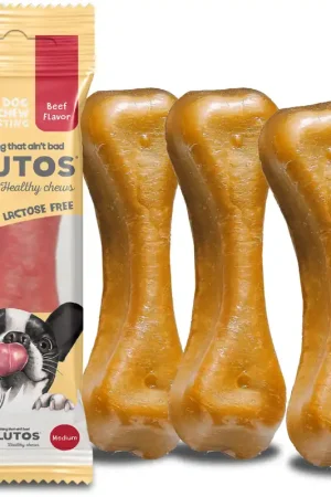 Economico Plutos Osso Masticabile al Formaggio e Manzo, XL (120 g)