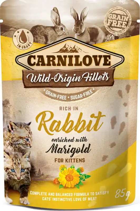 Sconto Carnilove Wild-Origin Filetti Ricchi di Coniglio - Kitten, 85 g
