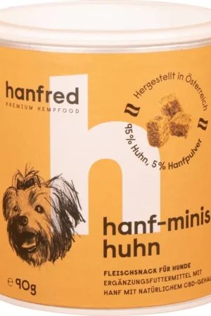 Reso Gratuito Hanfred Ricompense Mini al Pollo e alla Canapa, 90 g