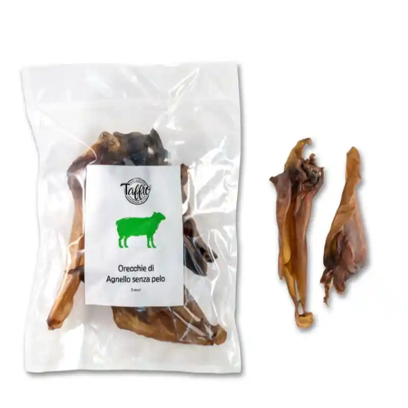 Non Perdere Taffio Pet Food - Orecchie di Agnello Senza Pelo