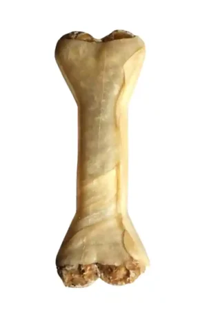 Consegna Rapida Taffio Pet Food - Osso da Masticare di Pelle Bovina con ripieno di Trippa Bovina 12CM