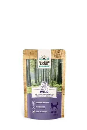 Bestseller WILDES LAND - UMIDO CANE - SELVAGGINA CON ZUCCA E MIRTILLI ROSSI