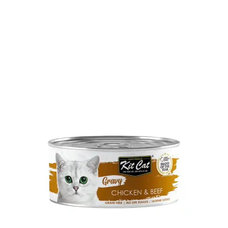 KIT CAT - LINEA GRAVY - POLLO E MANZO Prezzo Ridotto