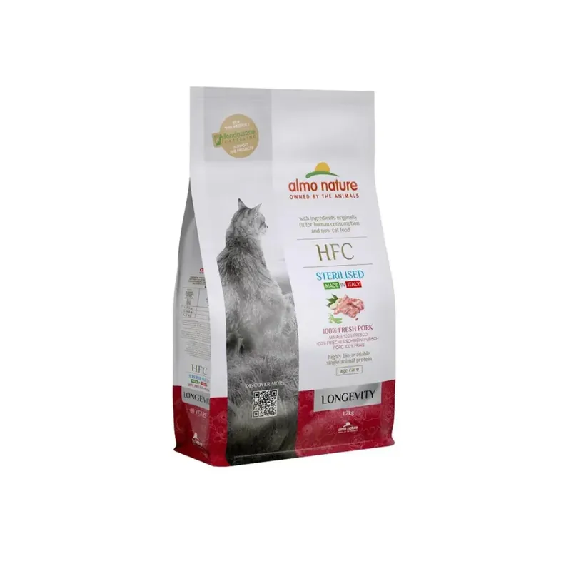 Almo Nature - Holistic Per Gatti Longevity Sterilizzato Maiale 1,2 Kg Super Prezzo