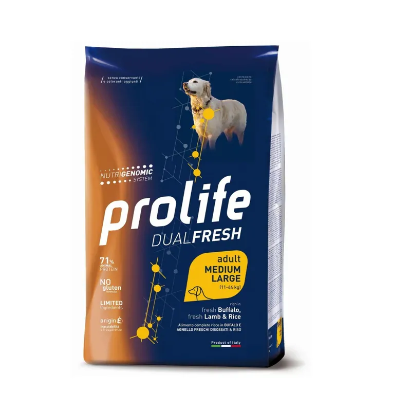Occasione Imperdibile Prolife - Per Cani DF Lamb/Buffaelo & Rice M/L 2.5 Kg