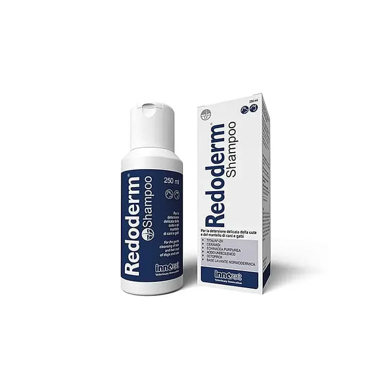 REDODERM SHAMPOO (250 ml) - Detersione delicata per la pelle e il mantello di cani e gatti - CentroVete Esclusivo