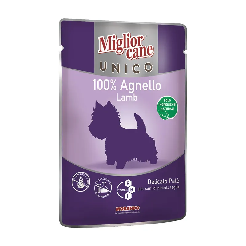 Migliorcane Unico Delicato Patè Agnello 100 g Offerta
