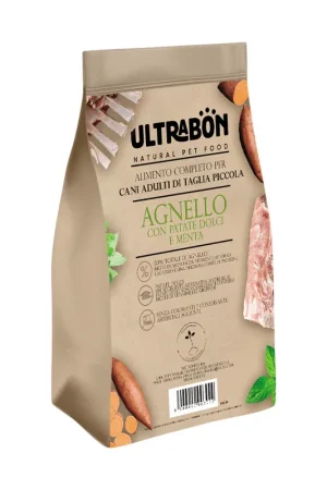Direttamente Dal Produttore Ultrabon Cibo Per Cani Adulti Taglia Piccola Gusto Agnello Patate Dolci E Menta