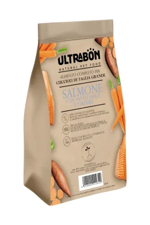 Promozione Esclusiva Ultrabon Cibo Per Cani Puppy Di Taglia Grande Gusto Salmone Con Patate E Verdure